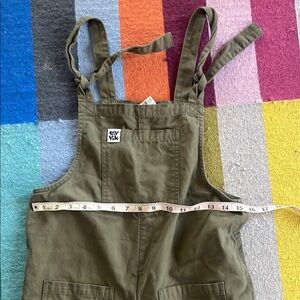 Lucy & Yak Olive Green cotton dungarees